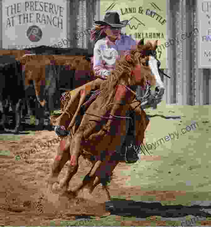 A Black And White Photo Of A Woman Riding A Horse In A Rodeo Arena. Outriders: Rodeo At The Fringes Of The American West