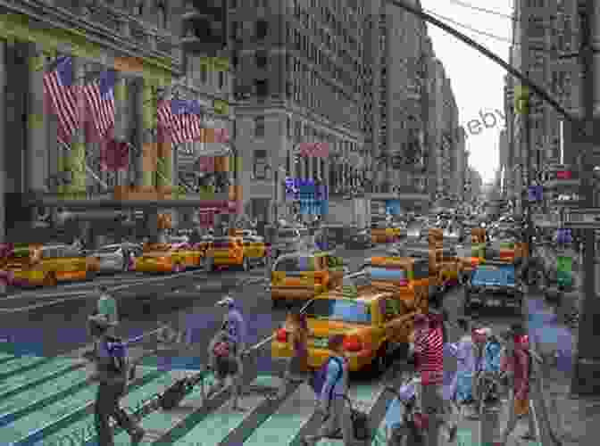 A Bustling Street Scene In New York City, With Skyscrapers And Taxis. The Global City: New York London Tokyo (Princeton Paperbacks)