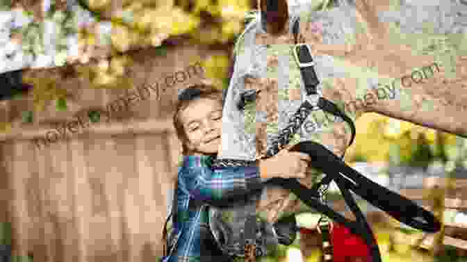 A Child Interacts With A Horse During An Equine Therapy Session The Magic Of The Horse