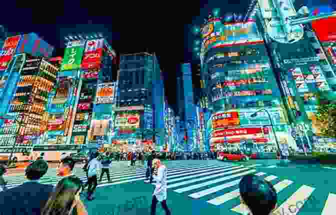 A Crowded Street Scene In Tokyo, With Neon Lights And Skyscrapers. The Global City: New York London Tokyo (Princeton Paperbacks)