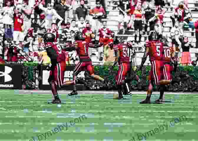 A Group Of Gamecock Football Players Celebrating On The Field Game Of My Life South Carolina Gamecocks: Memorable Stories Of Gamecock Football