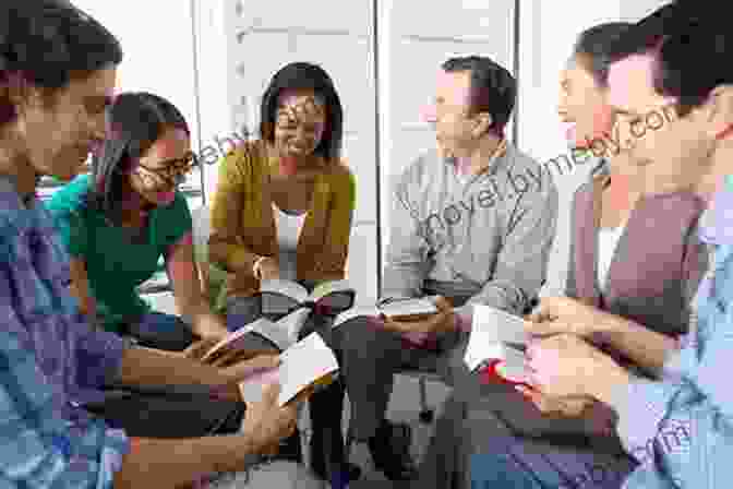 A Group Of People Reading And Discussing The Book Palestinian Walks: Forays Into A Vanishing Landscape