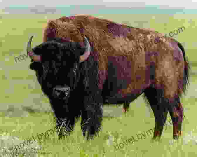 A Majestic Bison Grazes In The Golden Grasslands Of Saskatchewan Coming Home: Saskatchewan Remembered Ron Evans