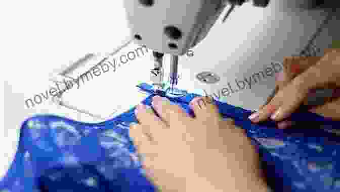 A Seamstress Using A Sewing Machine To Stitch A Vibrant Piece Of Fabric Crochet Stitch Dictionary: 200 Essential Stitches With Step By Step Photos