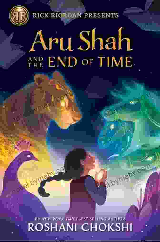 Aru Shah And The End Of Time Book Cover Featuring A Determined Young Girl With A Glowing Sword Aru Shah And The End Of Time: A Pandava Novel 1 (Pandava Series)