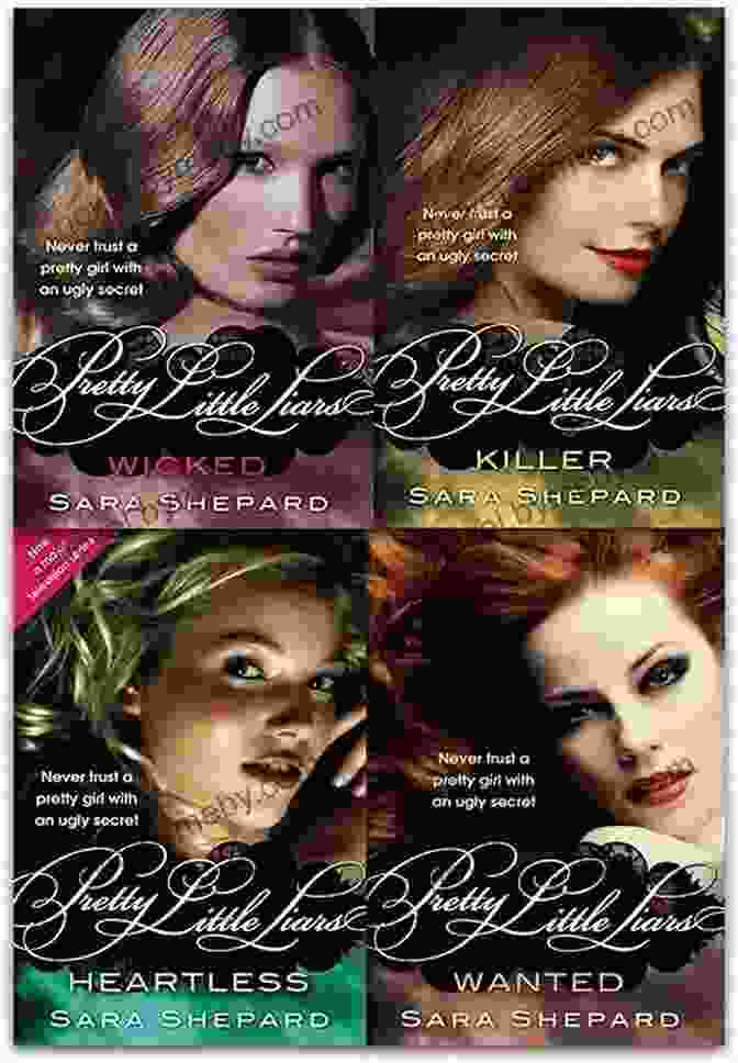 Book Cover Of 'Pretty Little Liars: Wicked' Featuring A Group Of Young Girls With A Sinister Expression Pretty Little Liars #5: Wicked Sara Shepard