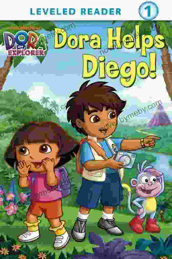 Children Enthusiastically Reading Dora Helps Diego (Dora The Explorer) (Ready To Read Dora The Explorer Level 1 13)