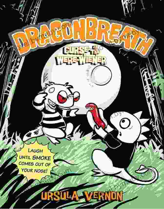 Dragonbreath: Curse Of The Were Wiener Book Cover, Featuring Danny Dragonbreath, A Mischievous Dragon With A Big Secret. Dragonbreat: Curse Of The Were Wiener (Dragonbreath 3)