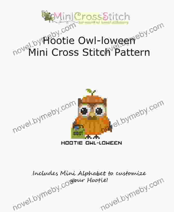 Framed Hootie Owl Loween Halloween Cross Stitch Pattern Hootie Owl Loween (Halloween) Cross Stitch Pattern