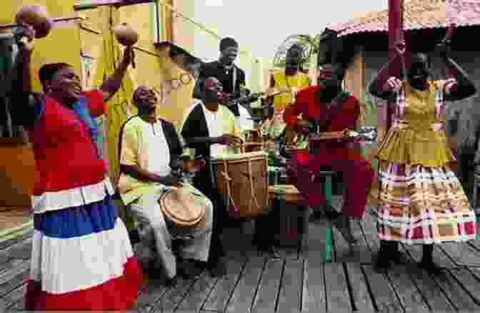 Group Of People Enjoying A Traditional Belizean Feast In A Convivial Ambiance, Surrounded By Colorful Decorations And Live Music Taste Of Belize: A Food Travel Guide