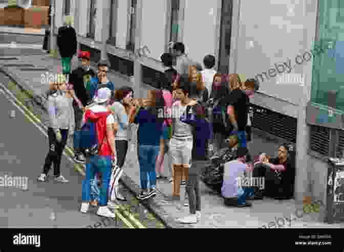 Image Of A Group Of Teenagers Hanging Out On A Street Corner, Highlighting The Issue Of Youth Violence In Urban And Suburban Areas. Gangs In Garden City: How Immigration Segregation And Youth Violence Are Changing America S Suburbs