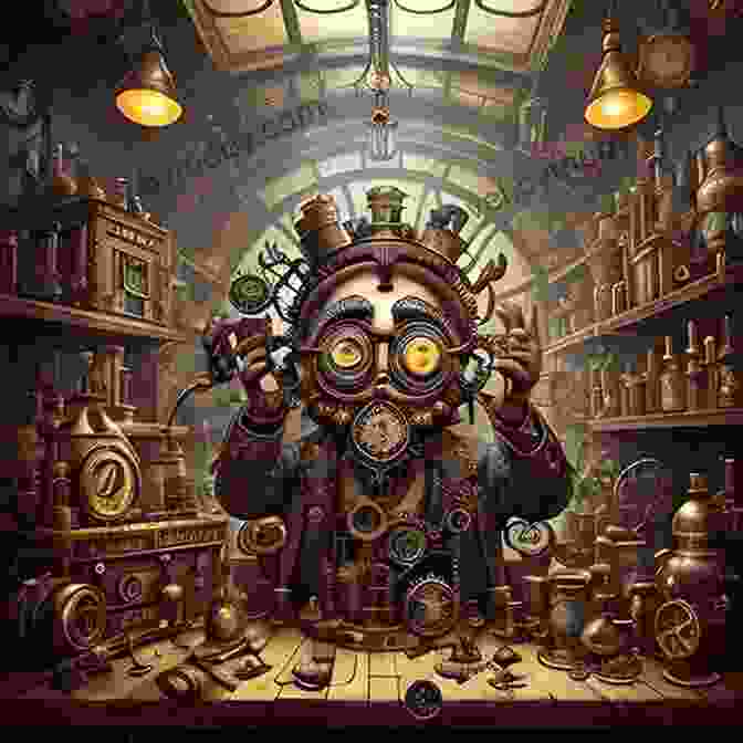 Steampunk Machinations Board Game Cover, Showcasing Intricate Gears And Steam Powered Inventions Steampunk Machinations 2 (The Social Workshop) (Party Games)