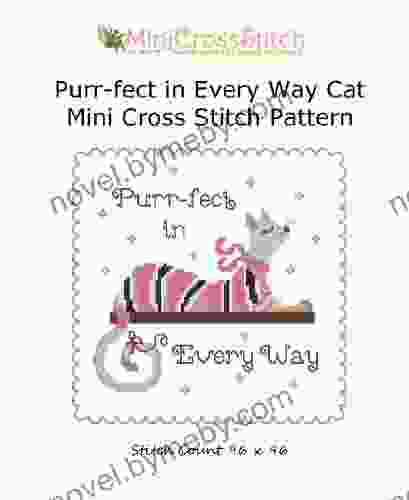 Purr Fect In Every Way Cat Mini Cross Stitch Pattern