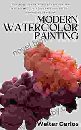 MODERN WATERCOLOR PAINTING: Technique For Painting Dry On Dry And Wet On Wet Creating Printing Effect Combining Pen Ink