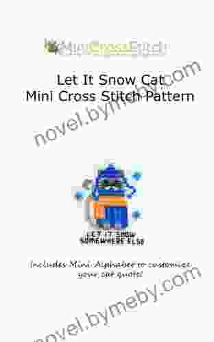 Let It Snow Cat Mini Cross Stitch Pattern